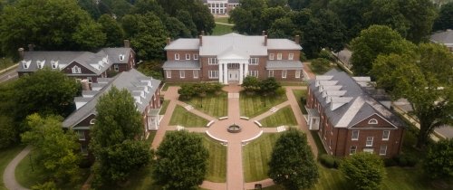 An aerial view of Old ϲʿֱֳ from Benefactors' Plaza
